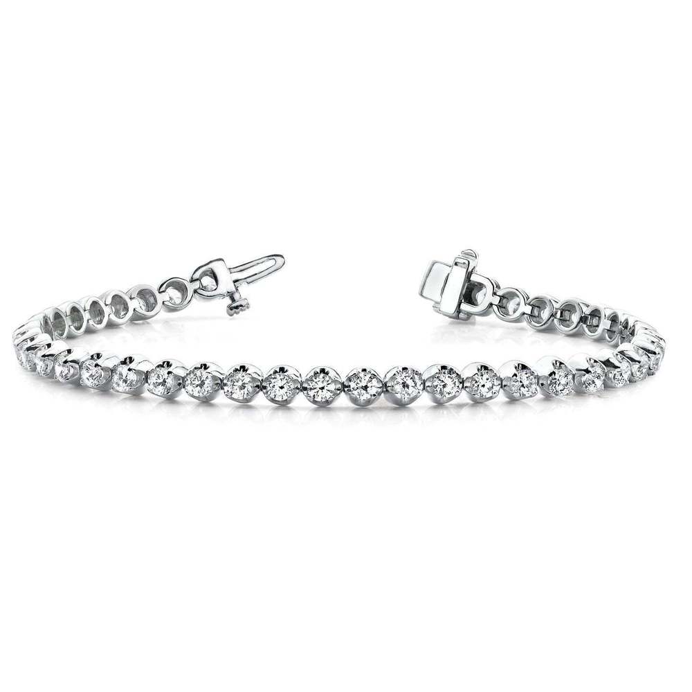 Cubic Zirconia Bracelet in Sterling Silver (4 CTW) - Picture 1 of 1